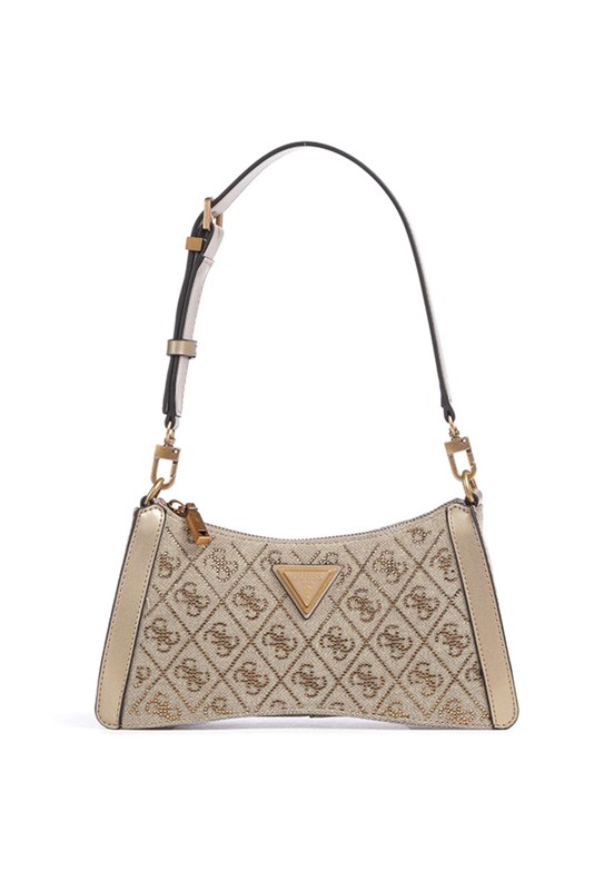 GUESS DILI TOP ZIP SHOULDE - HWEB9330180 Kadın Kahverengi Omuz Çantası