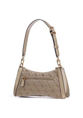 GUESS DILI TOP ZIP SHOULDE - HWEB9330180 Kadın Kahverengi Omuz Çantası