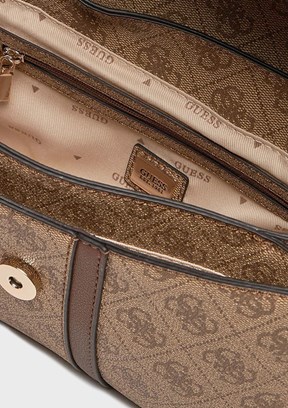 GUESS NOREEN CONVERTIBLE X - HWSG9000210 Kadın Kahverengi Çapraz Çanta