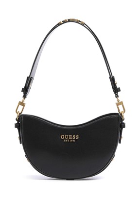 GUESS SARITA TOP ZIP SHOUL - HWVA9327180 Kadın Siyah Omuz Çantası