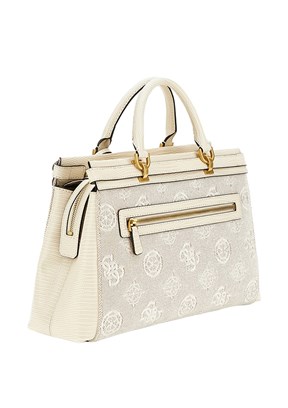 GUESS SESTRI LOGO LUXURY S - HWCL9001060 Kadın Beyaz El Çantası