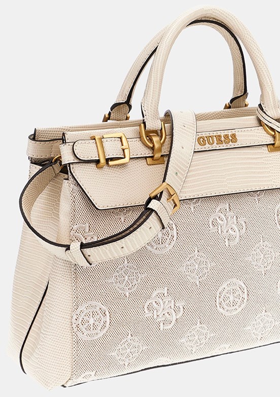 GUESS SESTRI LOGO LUXURY S - HWCL9001060 Kadın Beyaz El Çantası