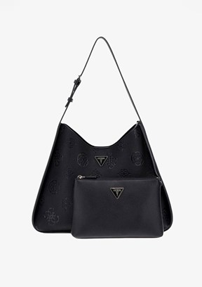 GUESS KEANDRA LARGE HOBO - HWPL9323030 Kadın Siyah Omuz Çantası