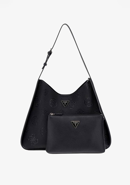 GUESS KEANDRA LARGE HOBO - HWPL9323030 Kadın Siyah Omuz Çantası