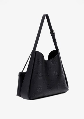 GUESS KEANDRA LARGE HOBO - HWPL9323030 Kadın Siyah Omuz Çantası