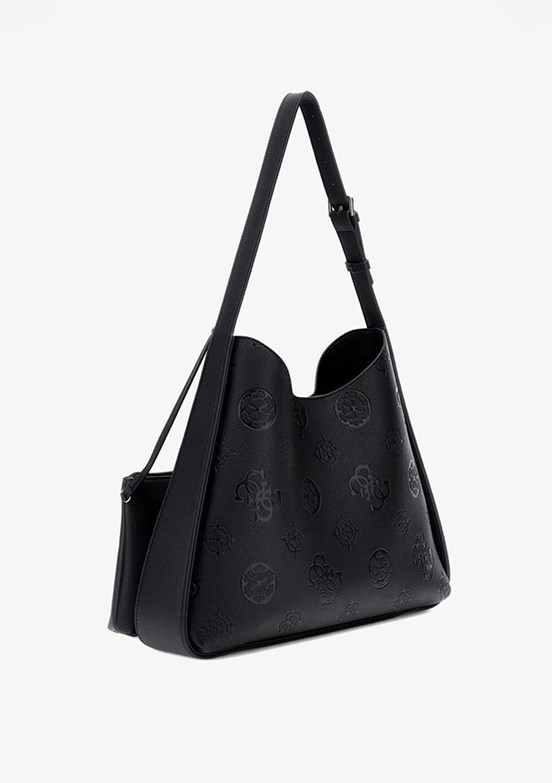 GUESS KEANDRA LARGE HOBO - HWPL9323030 Kadın Siyah Omuz Çantası