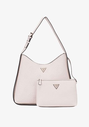GUESS KEANDRA LARGE HOBO - HWPL9323030 Kadın Krem Omuz Çantası