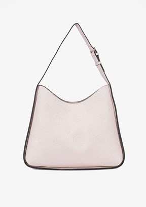 GUESS KEANDRA LARGE HOBO - HWPL9323030 Kadın Krem Omuz Çantası