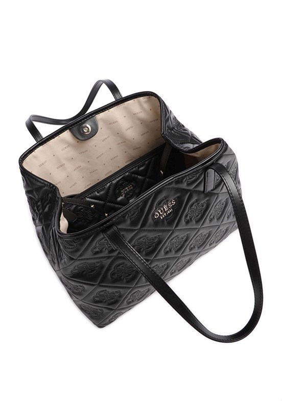 GUESS VIKKY II LARGE TOTE - HWQM9318290 Kadın Siyah El Çantası
