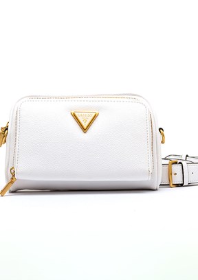 GUESS COSETTE CAMERA CROSS - HWVA9222140 Kadın Beyaz Çapraz Çanta