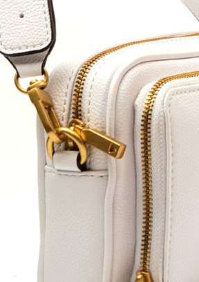 GUESS COSETTE CAMERA CROSS - HWVA9222140 Kadın Beyaz Çapraz Çanta