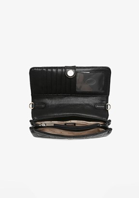 GUESS ASSIA CROSSBODY FLAP - HWQG8499790 Kadın Siyah El Çantası