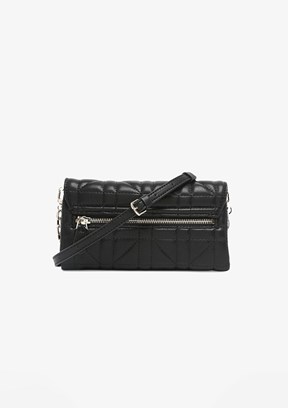 GUESS ASSIA CROSSBODY FLAP - HWQG8499790 Kadın Siyah El Çantası