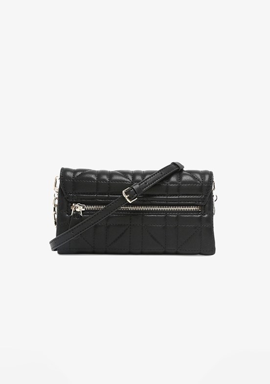 GUESS ASSIA CROSSBODY FLAP - HWQG8499790 Kadın Siyah El Çantası