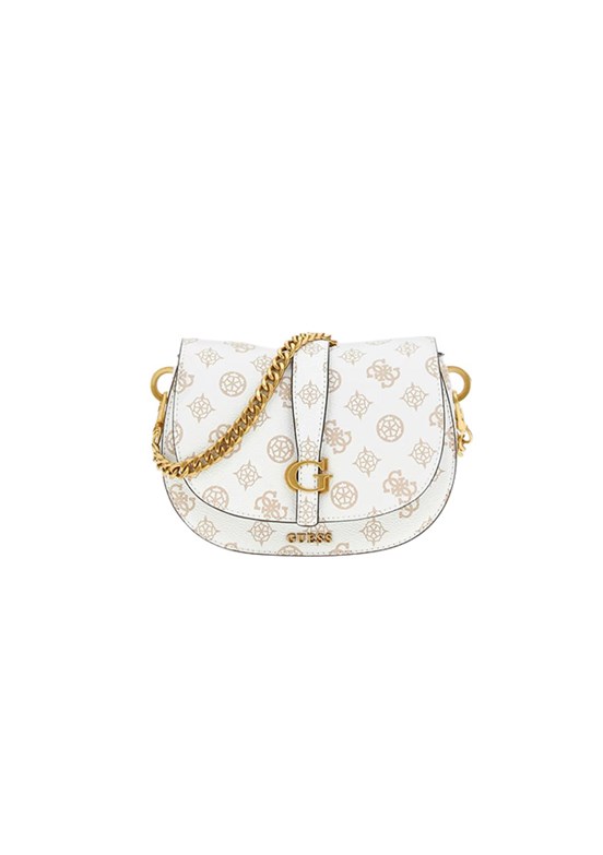 GUESS KUBA MINI CROSSBODY - HWPA9329780 Kadın Beyaz Çapraz Çanta