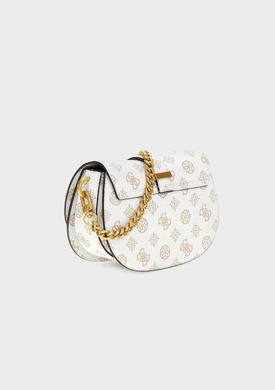 GUESS KUBA MINI CROSSBODY - HWPA9329780 Kadın Beyaz Çapraz Çanta