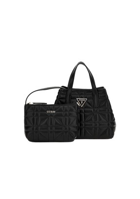GUESS LATONA MINI TOTE - HWQG9211750 Kadın Siyah El Çantası