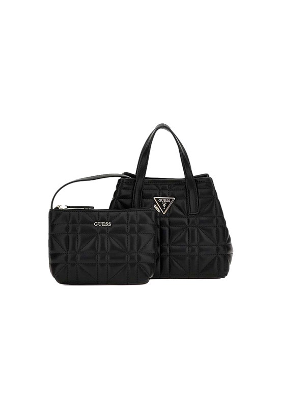 GUESS LATONA MINI TOTE - HWQG9211750 Kadın Siyah El Çantası