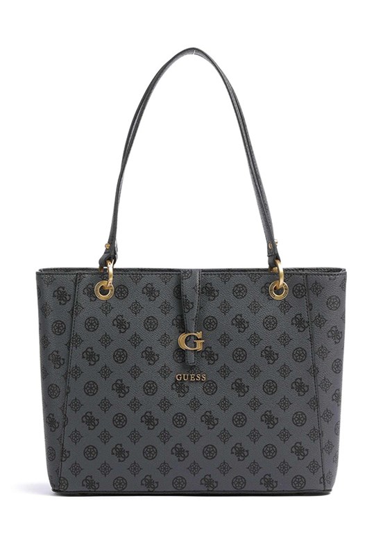 GUESS KUBA NOEL TOTE - HWPA9329250 Kadın Antrasit El Çantası