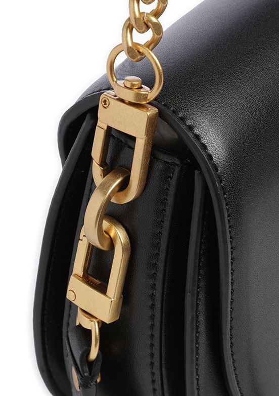 GUESS KUBA TRI CMPT FLAP S - HWVA9329200 Kadın Siyah Omuz Çantası