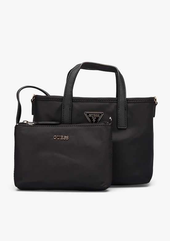 GUESS LATONA MINI TOTE - HWYY9211750 Kadın Siyah El Çantası