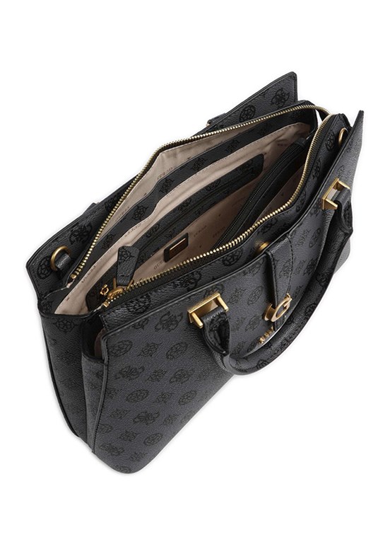 GUESS KUBA TRI COMPARTMENT - HWPA9329060 Kadın Antrasit El Çantası
