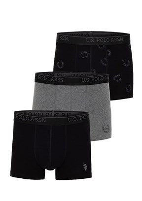 US POLO ASSN Antrasit Erkek Boxer