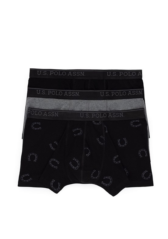 US POLO ASSN Antrasit Erkek Boxer