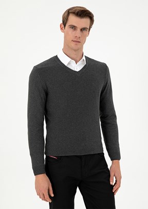 US POLO ASSN Antrasit Erkek Basic Kazak
