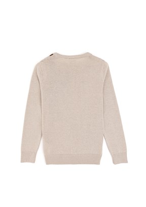 US POLO ASSN Erkek Çocuk Bej Slim Kazak