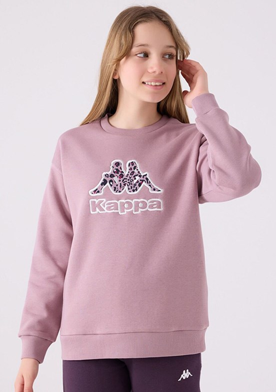 Kappa Koyu Leylak Kız Çocuk Baskılı Sweatshirt