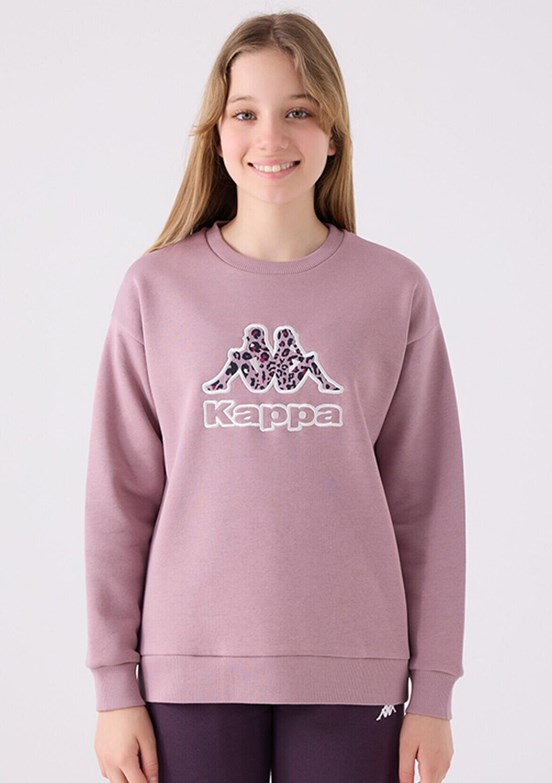 Kappa Koyu Leylak Kız Çocuk Baskılı Sweatshirt