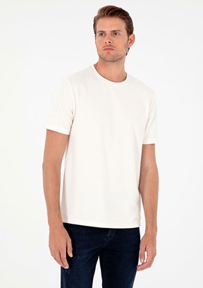 PİERRE CARDİN Beyaz Erkek Regular T-Shirt