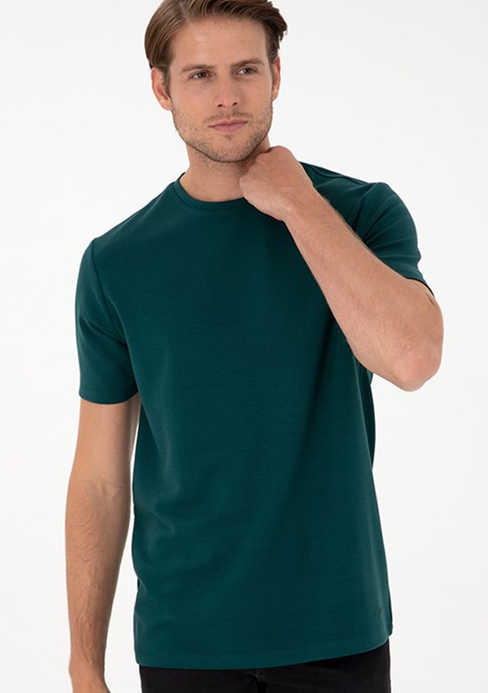 PİERRE CARDİN Yeşil Erkek Regular T-Shirt