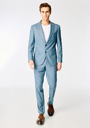PİERRE CARDİN Mavi Erkek Ultra Slim Takım Elbise