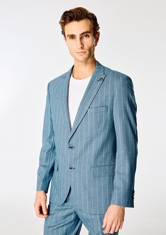 PİERRE CARDİN Mavi Erkek Ultra Slim Takım Elbise