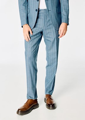 PİERRE CARDİN Mavi Erkek Ultra Slim Takım Elbise