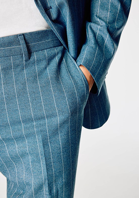 PİERRE CARDİN Mavi Erkek Ultra Slim Takım Elbise