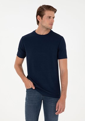 PİERRE CARDİN Erkek Lacivert Regular T-Shirt