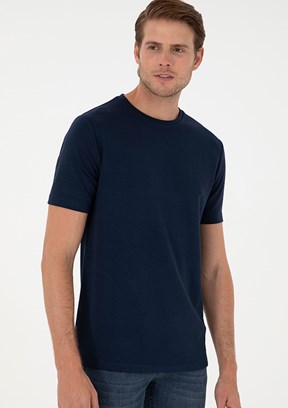 PİERRE CARDİN Erkek Lacivert Regular T-Shirt
