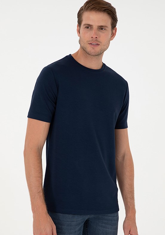 PİERRE CARDİN Erkek Lacivert Regular T-Shirt