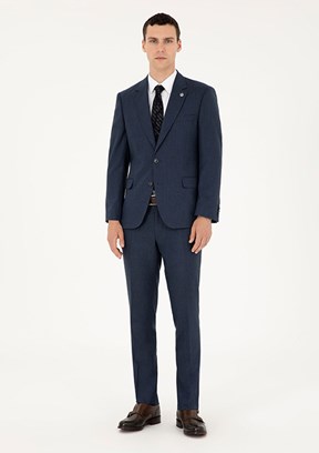 PİERRE CARDİN Lacivert Erkek Slim Takım Elbise