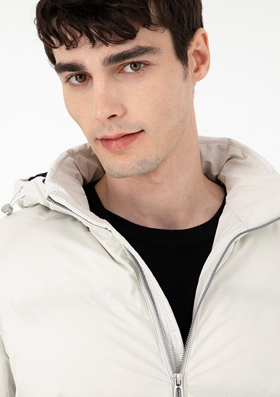 PİERRE CARDİN Gri Erkek Basic Mont