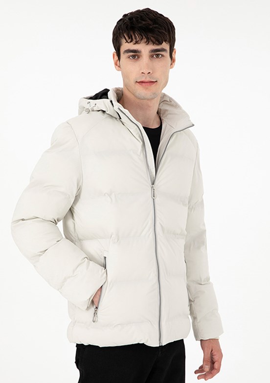PİERRE CARDİN Gri Erkek Basic Mont
