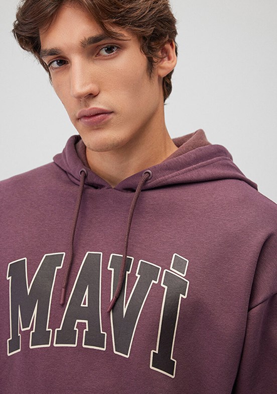 Mavi Çok Renkli Erkek Baskılı Sweatshirt