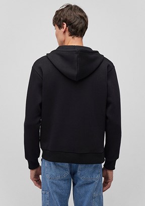 MAVİ Siyah Erkek Fermuarlı Kapüşonlu Sweatshirt