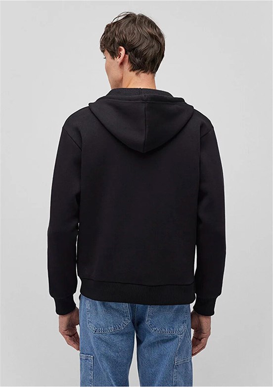 MAVİ - M0611715-900 Erkek Siyah Baskılı Sweatshirt