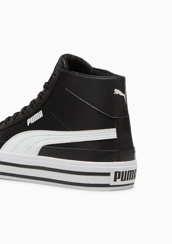 Puma Siyah Unisex Court Classic Vulc Mid FS Tenis Ayakkabısı