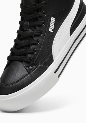 Puma Siyah Unisex Court Classic Vulc Mid FS Tenis Ayakkabısı
