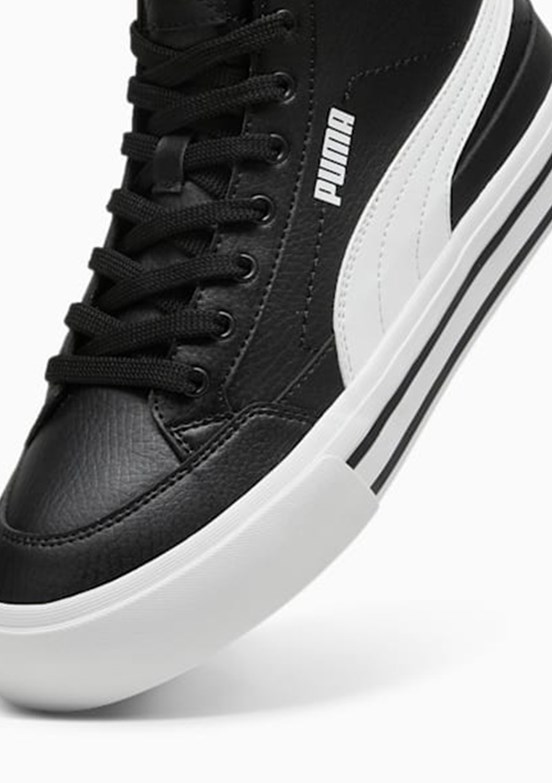 Puma Siyah Unisex Court Classic Vulc Mid FS Tenis Ayakkabısı